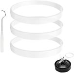 3 Pack Rubber Gaskets Replacement Seal White O-Ring for Nutri Ninja Blender Replacement Parts Ninja Auto-iQ Pro Extractor CT680 BL456 BL480 BL681A BL682 (3.94 inch Gaskets) (4 Pcs (3.94 inch Gaskets))