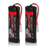 7.2V NiMH Battery 3600mAh 7.2V RC Battery with Tami ya Connector for RC Cars RC Off-Road Vehicles RC Airplanes and your various RC hobbies（2 packs）