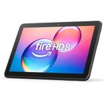 Amazon Fire HD 8 tablet (newest gen), 8" HD Display, 3 GB memory, 32 GB, designed for portable entertainment, Black, (2024 release) – with ads
