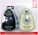 Moneysworth & Best 30109 Quick Shine Sponge, Black/Neutral, 2-Pack