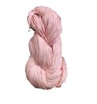 Prapti handicrafts 4 Ply Soft Pink Cotton Yarn for Crochet and Knitting, Soft Crosia Threads, 160 Grams Hank, 1 Pack of Cotton Yaran, Suitable for Sweaters, Scarfs, Hat, Baby Clothes and DIY Crafts.