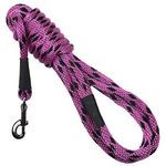 Mendota ME11559 Snap Leash 3/8" X 15', Black Ice Raspberry