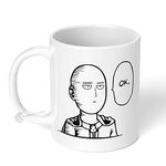 Eagletail India One Punch Man Anime Series OK Saying Printed Ceramic Coffee Mug