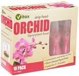 Vitax Orchid Drip Feed Mini Bottles (Pack of 10) Houseplant Care,30ml