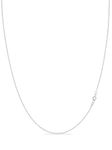 KEZEF Sterling Silver 1.3 mm Cable Chain for Women or Men - 925 Silver Italian Necklace Chain - Hypoallergenic and Tarnish Resistant - 18 Inches | 45 cm