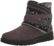 MUK LUKS Women's Natalie Naomi Fashion Boot, Grey, 9 Wide