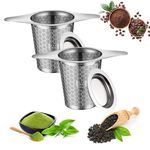 2 Packs 316 Stainless Steel Tea Infuser with Ultra-Fine Mesh – Food Grade Tea Strainer & Tea Steeper for Loose Leaf Tea, Durable and Rustproof