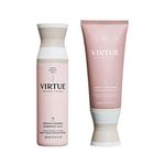 Virtue Smooth Shampoo & Conditioner Set | Alpha Keratin Smooths For Frizzy, Curly Hair | Sulfate Free, Paraben Free, Color Safe