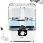 CHIVALZ Top-Fill 6L Aroma Humidifier, 360° Nozzle, Silent 26 dB, 360° Rotating Steam Nozzle, 30 h Autonomy Humidifier Essential Oils for Babies and Plants, White