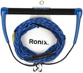 Ronix Combo 3.0 Hide Grip Wakeboard Handle, 1.15 in. Diameter w/70ft. 4-Sect. Hyb. Solin Rope, Blue