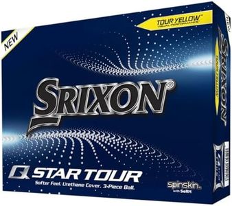 Srixon Q-Star Tour 4 Golf Balls, Yellow (Prior Generation)