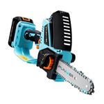 PTLPUWER Mini Chainsaw Cordless 6 inch Battery Electric Hand Held Small Chainsaw with 2000mAh ×2 and 38W Fast Charger Brushless Motor for Garden Courtyard Tree Branch Wood Cutting Gift for Man