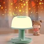 LICKLIP Toddler Night Light Lamp, Dimmable LED Bedside Lamp with Star Projector, Kids Night Lights with Timer Design & Color Changing, Portable Rechargeable Lamp, Cute Gifts for Children Bedroom