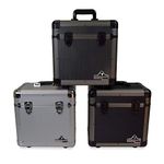 Gorilla LP80 12" LP Vinyl Record Storage Carry Case - Holds 80-3 Colours Available (Carbon)