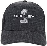 Shelby Graphite Linen Hat | Officialy Licensed Shelby Product | One-Size Fits All | Adjustable Plastic Snap Tab Closure