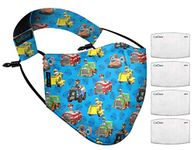 OxiClear Kids N99 Pollution Mask with 4 Activated Carbon Filters, Washable & Reusable, D.R.D.O Certified (Paw Patrol)