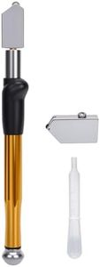 eZAKKA Glass Cutter, Professional Carbide Tungsten Glass Cutters Tools, Pencil Style Glass Cutting Tool for Tiles, Mosaic, Mirror, D KIT