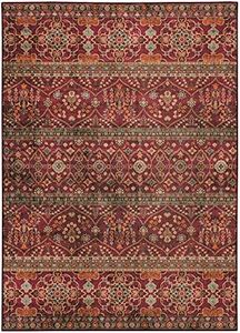 Linon Home Decor Products The Anywhere Washable Rug Yarit Garnet & Ivory 5' X 7' Area Rug