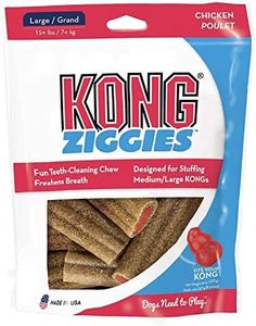 KONG - Ziggies - Teeth Cleaning Dog Treats (Best Used with KONG Classic Rubber Toys) - Chicken Flavour - for Large Dogs