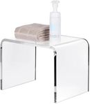 MYOYAY Clear Acrylic Shower Stool A