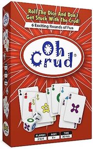 Oh Crud Card and Dice Game: A Trick-Taking Card Game (Mostly), Family Game for 2-6 Players, Adults, Teens, Kids, Easy-to-Learn, Strategy, Great for Friends and Families - Ghetti Games