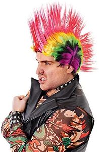 Bristol Novelty Mens Mohican Wig (UK Size: One Size) (Multicoloured)