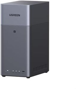 UGREEN NASync DH2300 2-Bay Desktop NAS, Support Capacity 60TB (Diskless), Remote Access, AI Photo Album, Beginner Friendly System, 4GB LPDDR4X RAM,1GbE, 4K HDMI, Network Attached Storage(Diskless)
