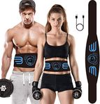 IPDOU Abs Trainer, Abdominal Muscle Trainer, EMS Training Device, Abdominal Trainer with 6 Modes & 9 Intensities, Portable Muscle Stimulator, for Abdomen, Arm, Leg Fitness Training