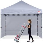 MasterCanopy Heavy Duty Pop-up Gazebo tent with Sidewalls (2.5x2.5M,Grey)