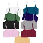 Beginner Bra Sports Bra for Women and Girls Gym Workout Bra Non Padded Teenager Full Coverage Cotton Bra Sports Beginners Gym Workout Slip Bra-Multicolour 14-L