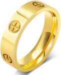 Love Friendship Gold Rings for Wome