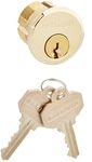 Baldwin 8322.003 Mortise Lock Cylinder 1-1/8" Diameter, Lifetime Brass