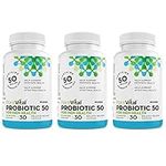 PlantVital Probiotic Supplement for Men - 50 Billion CFUs, 15 Strains Probiotics for Men - Supports Prostate, Digestive, and Gut Health - 3 Month Supply, 90 Capsules