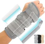 Vive Carpal Tunnel Wrist Brace (Left or Right) - Arm Compression Hand Support Splint - for Men, Women, Kids, Bowling, Tendonitis, Arthritis, Athletic Pain, Sports, Golf - Universal Adjustable Fit