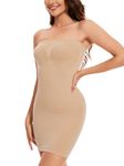 SLIMBELLE Women Shaping Full Slip Shapewear Dress Seamless Tube Slip Skirt Slimming Body Shaper Bodycon Strapless Tummy control Underdress