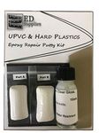 White UPVC & Hard Plastic Epoxy Repair Putty Kit - Repairs Chips, Cracks & Holes