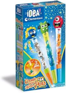 Clementoni- Concept Idée – Create Your Penso : Monster – Jeu créatif pour réaliser colorés, Laboratoire pour Fille, stylos Personnalisables pour Enfants 6 Ans, 18828, Multicolore