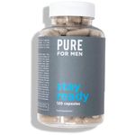 Pure for Men Original Cleanliness Stay Ready Fiber Supplement, 120 Vegan Capsules, Helps Promote Digestive Regularity. Psyllium Husk, Aloe Vera, Chia Seeds, Flaxseed, Proprietary Formula