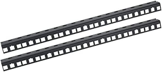 HMF 66809-02 Rack Rail for Server Cabinet, Pack of 2, 10 Inch, 9 U, Black
