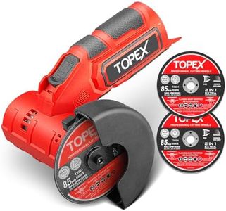 TOPEX 12V Cordless Angle Grinder Tool Kits w/ 2 Polishing disc,1 Wrench for Metal and Wood (Battery and Charger NOT Included)