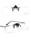 TERAISE Clip-on Reading Glasses,Flip Up Blue Light Clip-on Glasses,Ultralight Clip-on Magnifiers for Eyeglasses,Clip on Reader for Men and Women(3.0X)