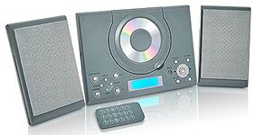 Grouptronics GTMC-101 MK2 CD Player Stereo Micro Compact HiFi with USB & MP3, AUX IN For Phone/Tablet, FM Radio, Clock Alarm, Desktop Stand or Wall Mountable & Remote Control