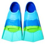 Azuunye Kids Swim Fins,Children Flippers Swimming Training Fins,100% Silicone Short Fins for Lap Diving Pool for Girls Boys XXXS