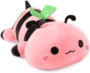 Onsoyours Cute Bee Plushie, Soft Bee Stuffed Animal Strawberry Bee Plush Pillow for Kids (Strawberry Bee, 13")