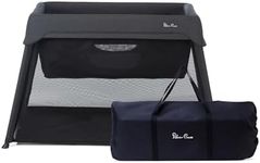 Silver Cross - Slumber 3-in-1 Travel Cot - Travel Cot/Crib - Baby Travel - Compact Travel System - Carbon