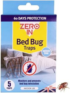 Zero In Bed Bug Traps, Poison-Free Treatment, Bed Bug Detector and Killer, 2 Months Protection (Pack of 3)