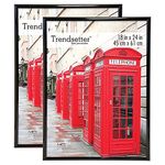 MCS Trendsetter Poster Frame (2 Pack), 18"x24", Black