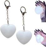 HDQQUD Purse Glow Heart Light,Handbag Lights Sensor Activated Purse Led Lamp,Rechargeable Mini Touch Handbag Light, Automatic Sensor Touch Activated Purse Led Lamp for Gift (Heart-Shaped,2PC)