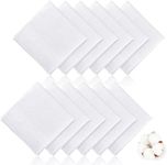 12 Pack Handkerchiefs for Men, 100%