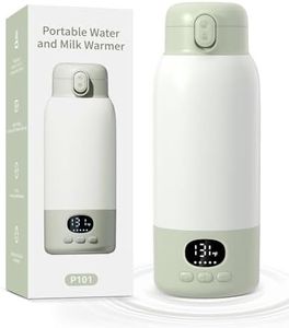 Lxlu Portable - Bottle - Warmer 17oz Large Capacity Bottle Warmer for Travel, Fast Heating for Breast Milk Formula and Milk, Suitable for Baby Outdoor Airplane and Car Green5